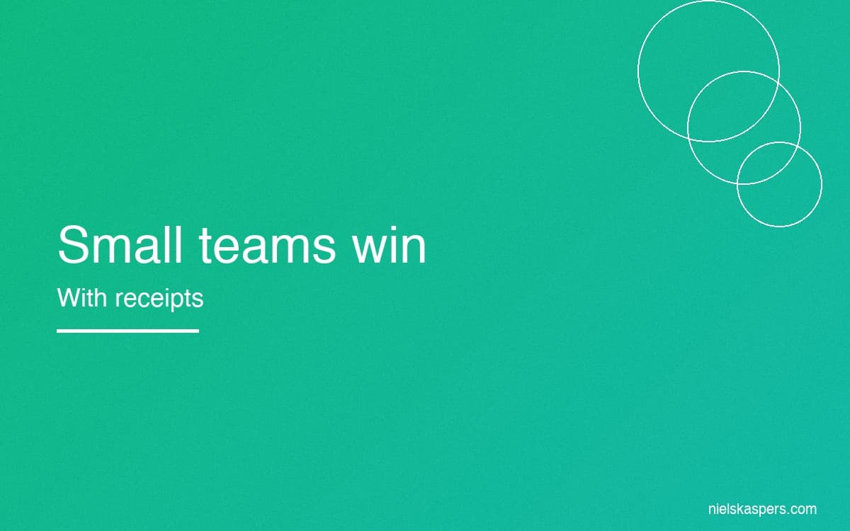 Why small teams beat big teams (with receipts)