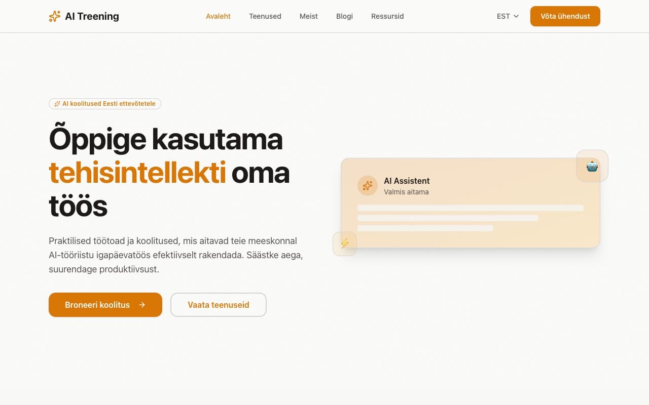 AI Treening screenshot
