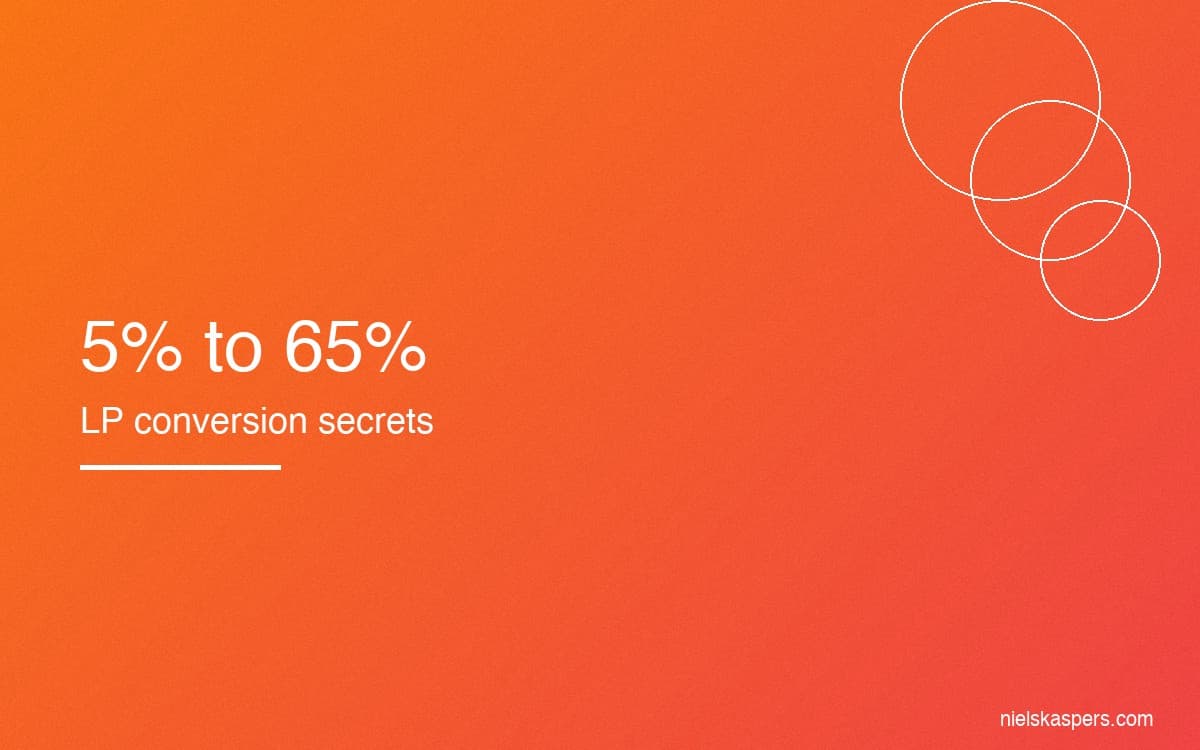 LP conversion from 5% to 65%: What actually worked